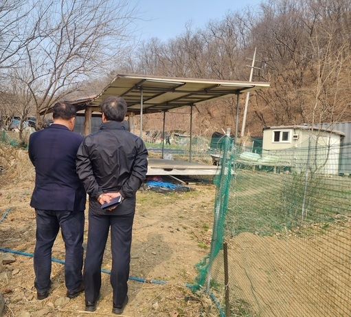 군포시, 하천 불법시설물 일제 점검 실시
